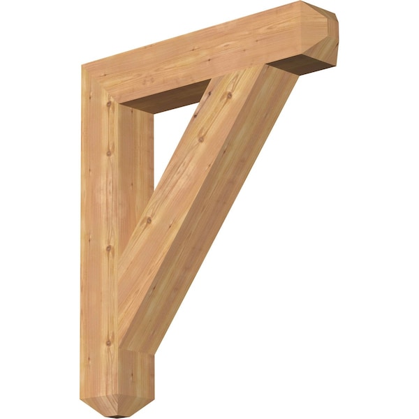 Ekena Millwork Traditional Craftsman Smooth Bracket, Western Red Cedar, 5 1/2"W x 32"D x 38"H BKT06X32X38TRA04SWR - main